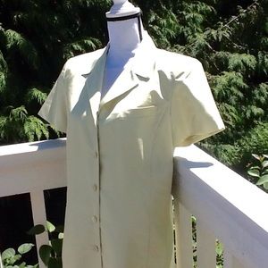 Vintage 90's Liz Claiborne nubby silk shirt